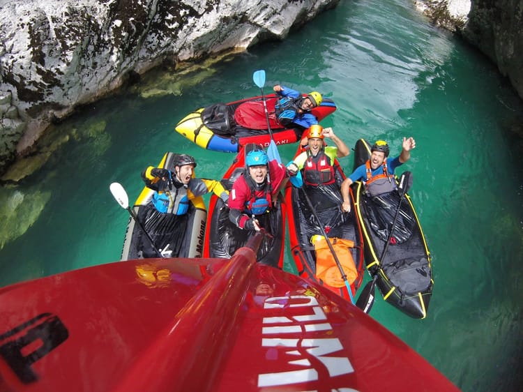 Packrafting río Soca tramo Otona Section - Otona - Puente napoleon